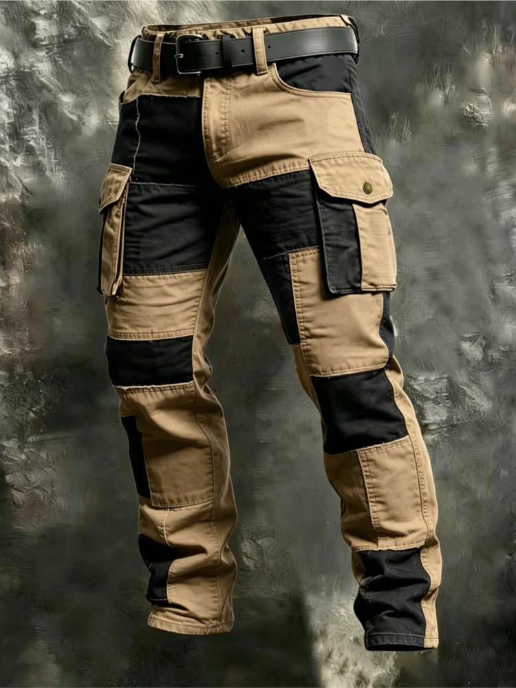 Summer Clothing Work - Katoenen heren cargobroeken Kaki Casual heren