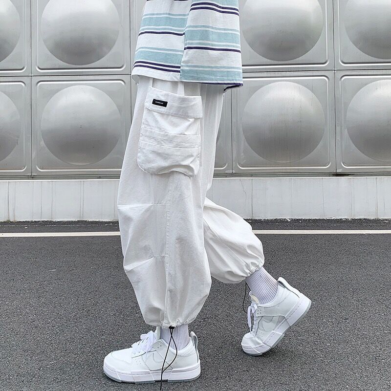 Summer Vibes Clothing Men - Mannen bloeiers losse cargobroek Japanse harajuku
