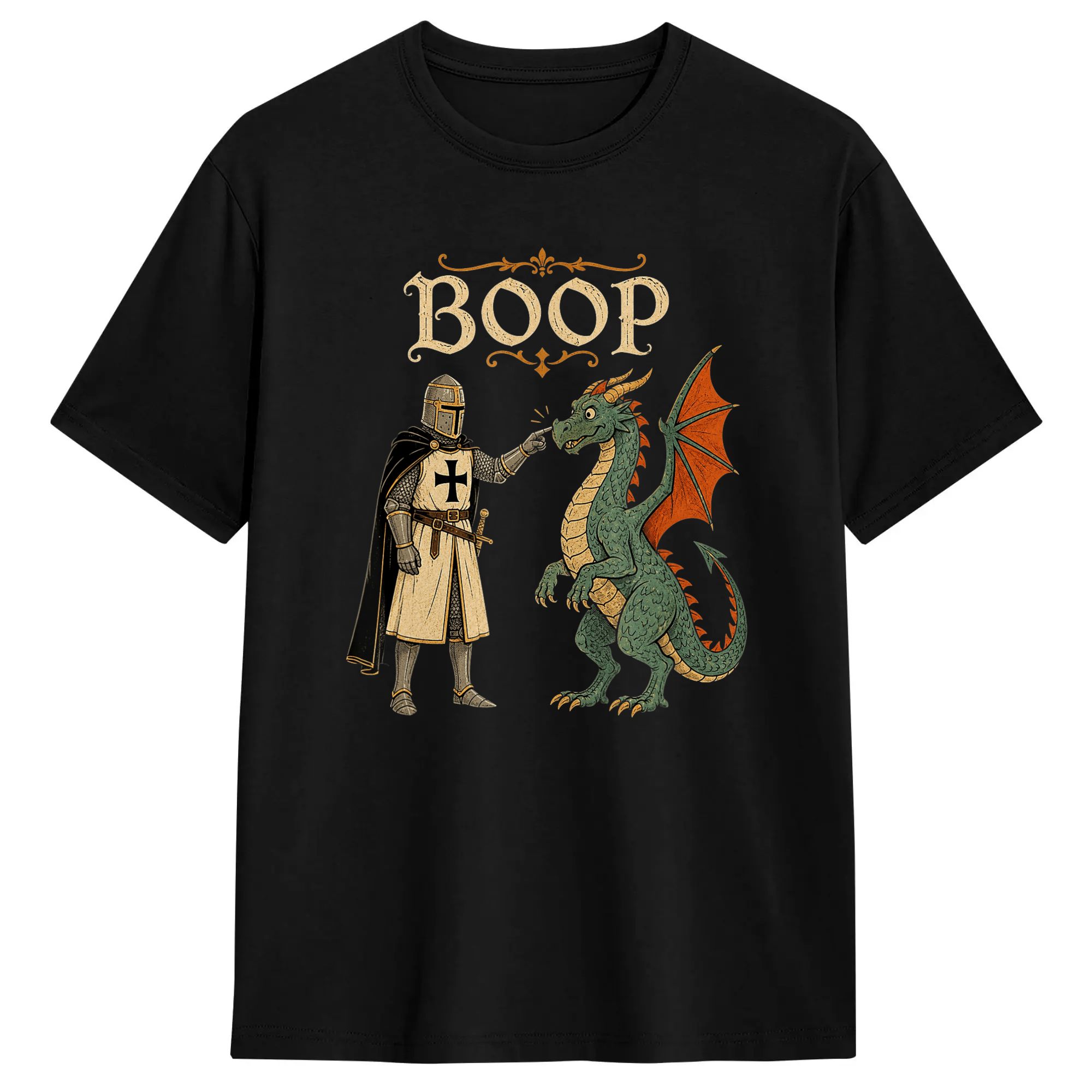 Summer Knights Clothing - Streetwear T-shirt Zomer Boop Draak Middeleeuwse