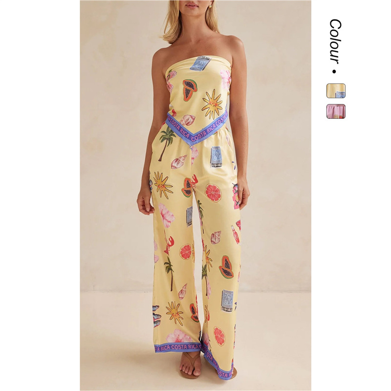 Yellow Summer Clothing - 25 Zomer Nieuwe Mode Sexy Print