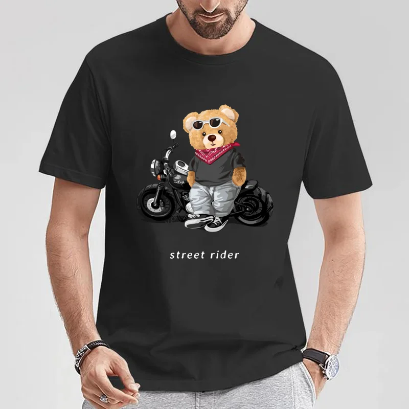 Summer Knights Clothing - Motorliefhebbers Street Teddy Knight Print T-Shirt