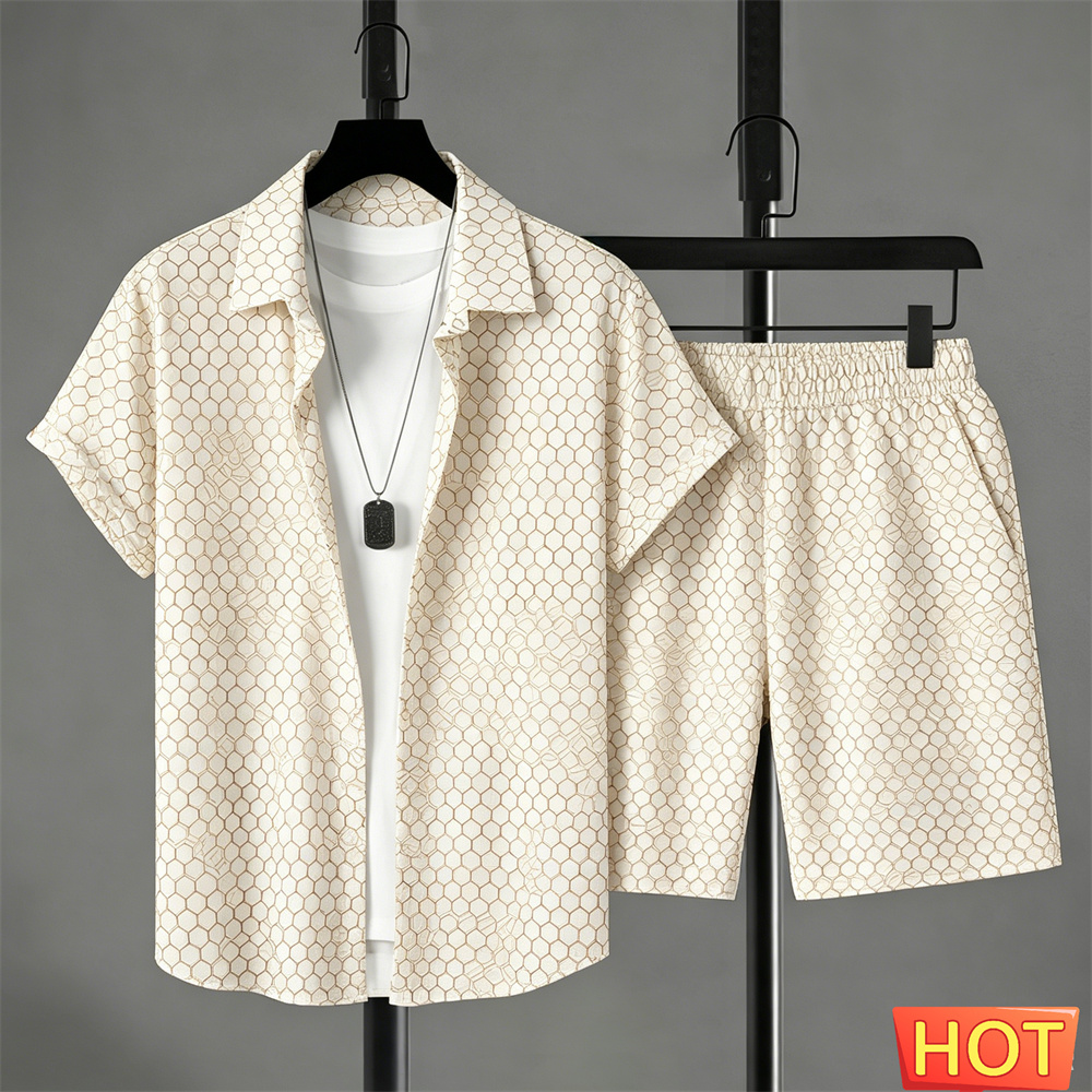 Summer Clothing Types - Zomeroutfits Heren Shirt Set Gradient Leisure