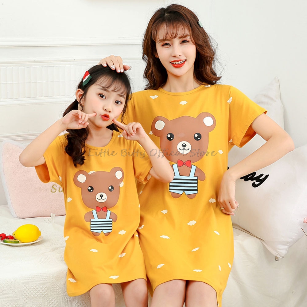 Summer Clothing For Teens - Zomer Moeder Dochter Nachtjurk Familie Pyjama