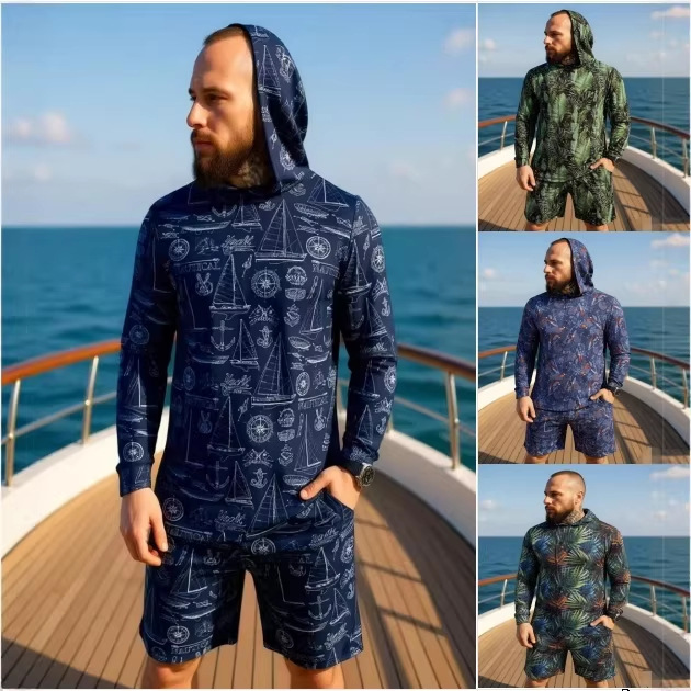 Summer Clothing Types - 2026 Nieuwe camouflageprint unisex tweedelige set
