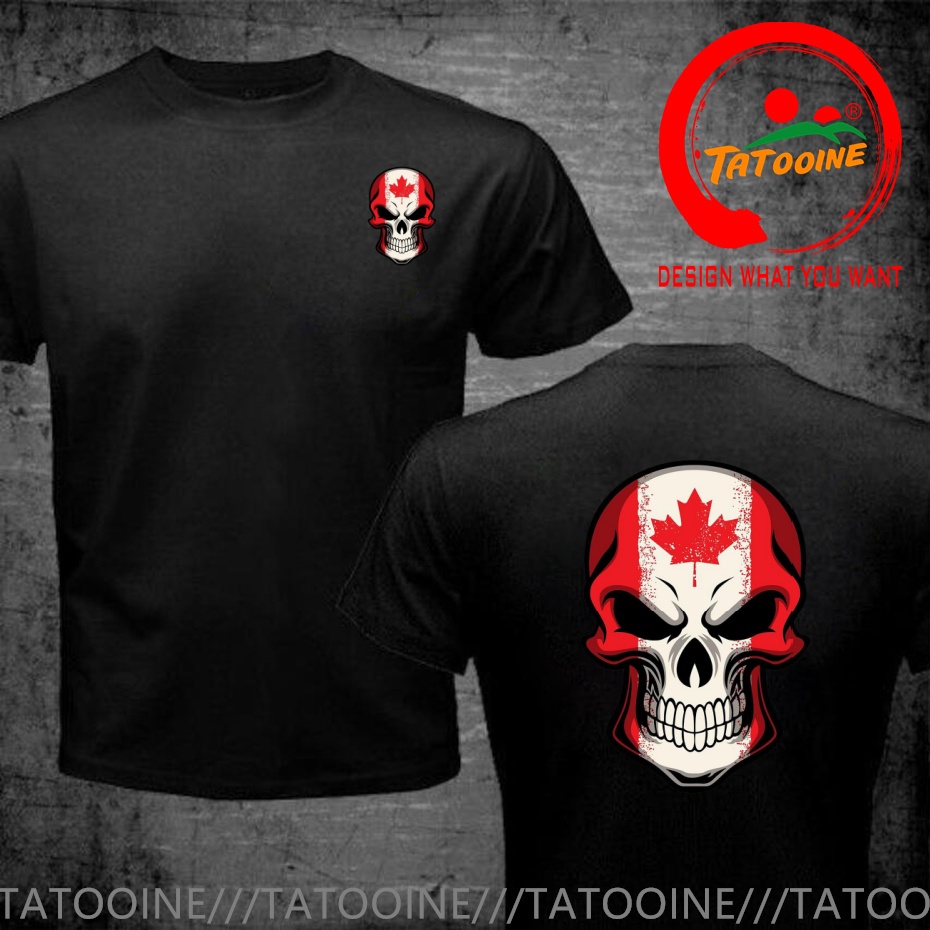 Summer Clothing Canada - Grappig ontwerp Canada vlag geschilderd op