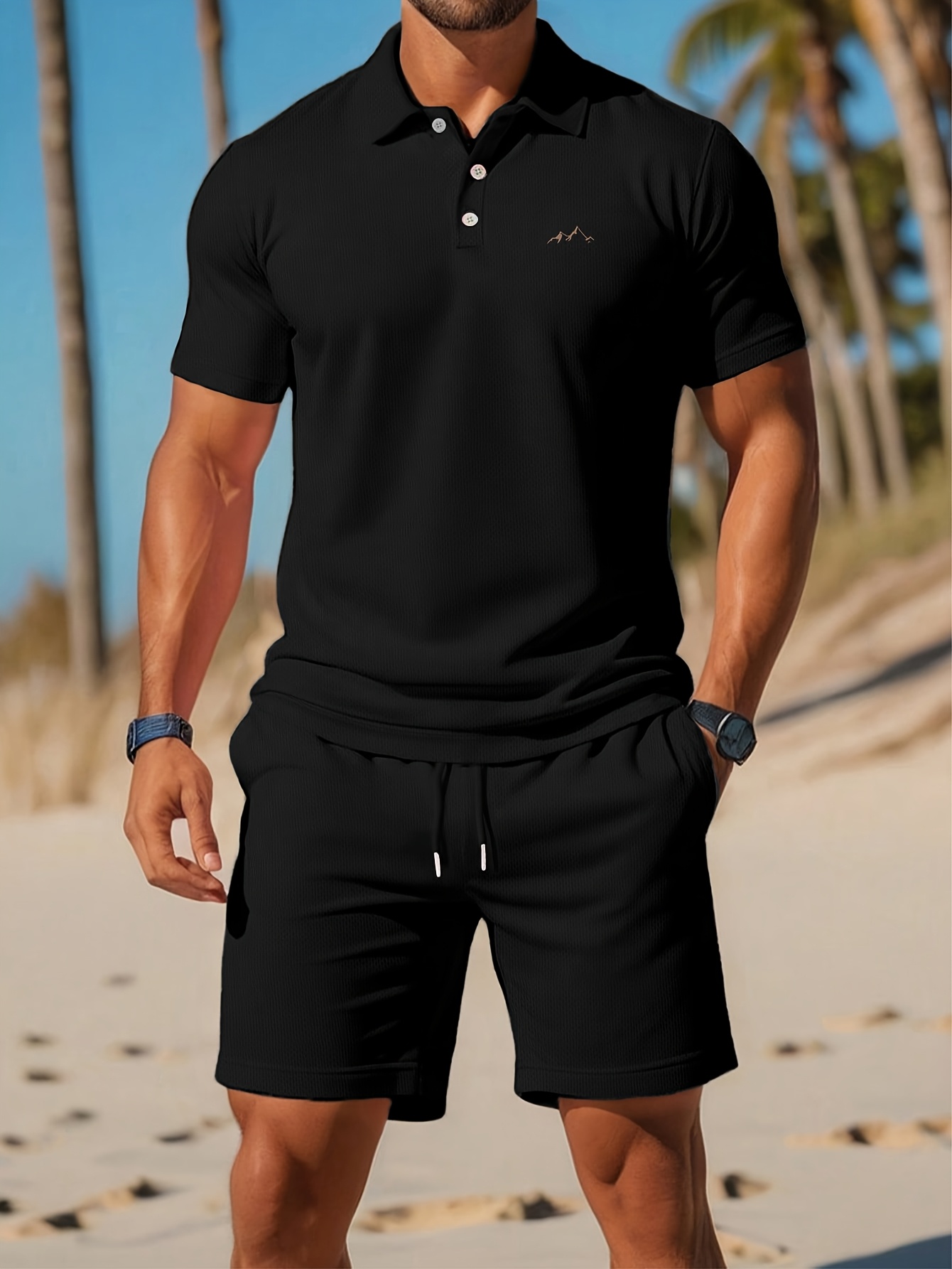 Summer Clothing Patterns - 2026 Zomer Heren Polo Set -