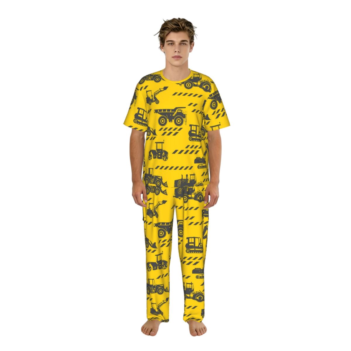 Summer Clothing Cartoon - Heren pyjamapak met korte mouwen en