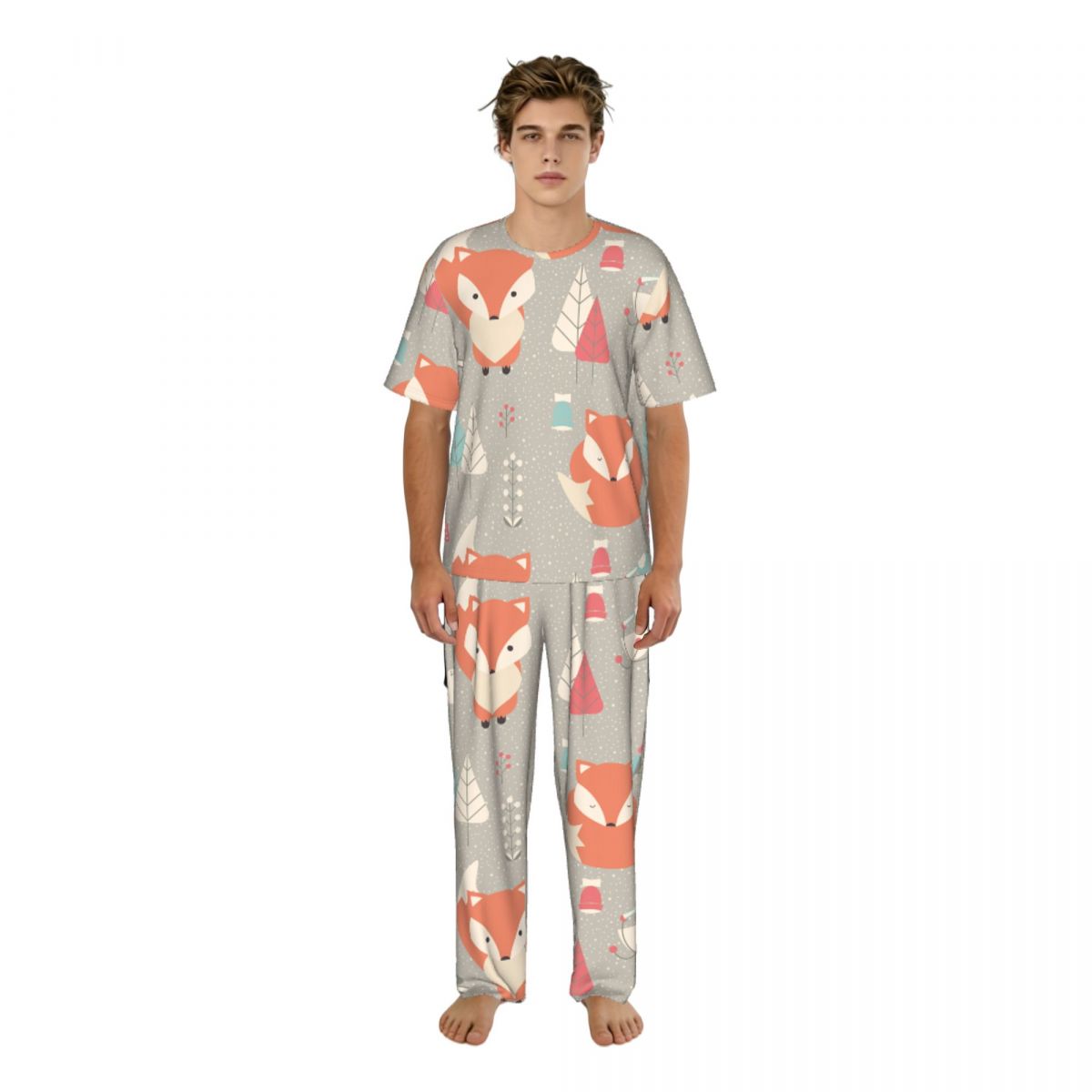 Summer Clothing Patterns - Herenpyjama, pak met korte mouwen, lange