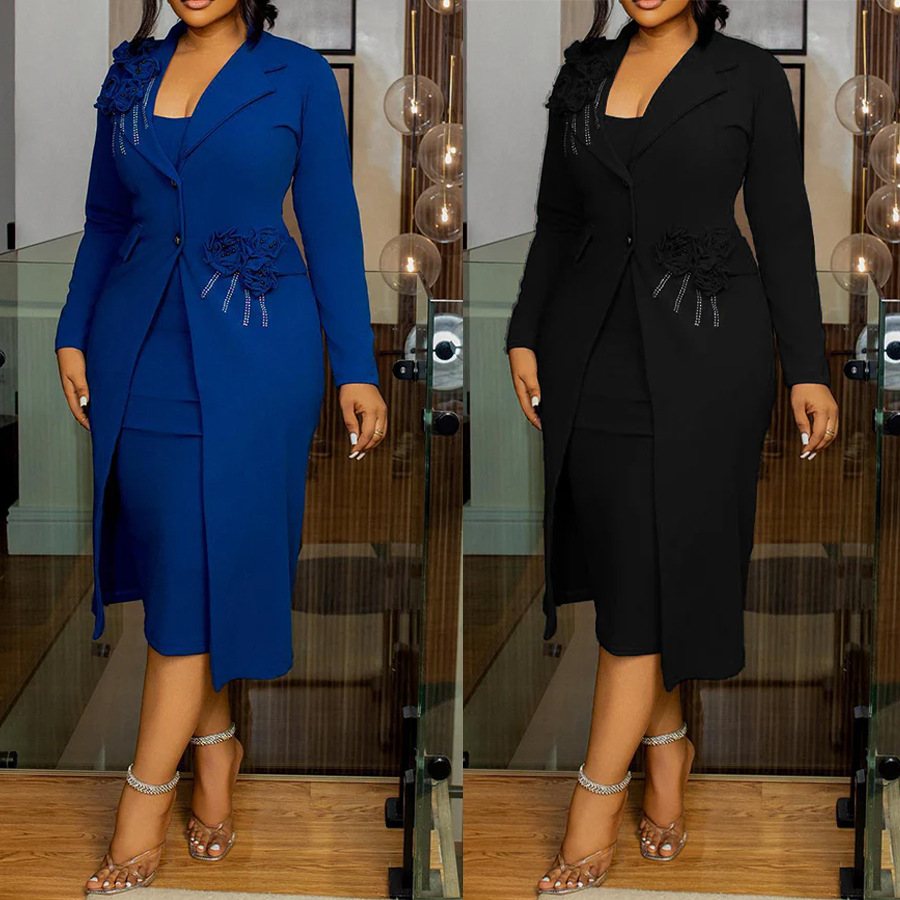 Summer Clothing Work - Vrouwen Jurk Sets Tweedelige Set Bijpassende