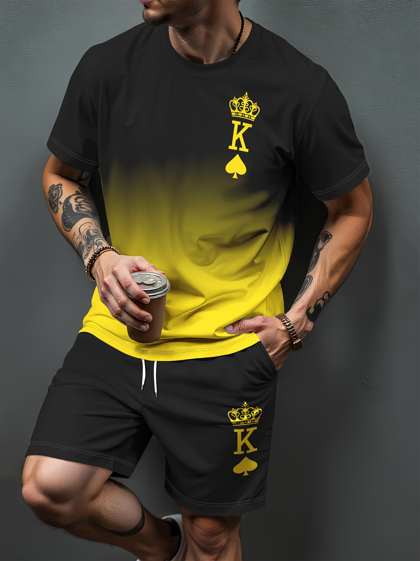 Gradiënt Letter Patroon 3D Pri - Summer Clothing Patterns recensie en prijs