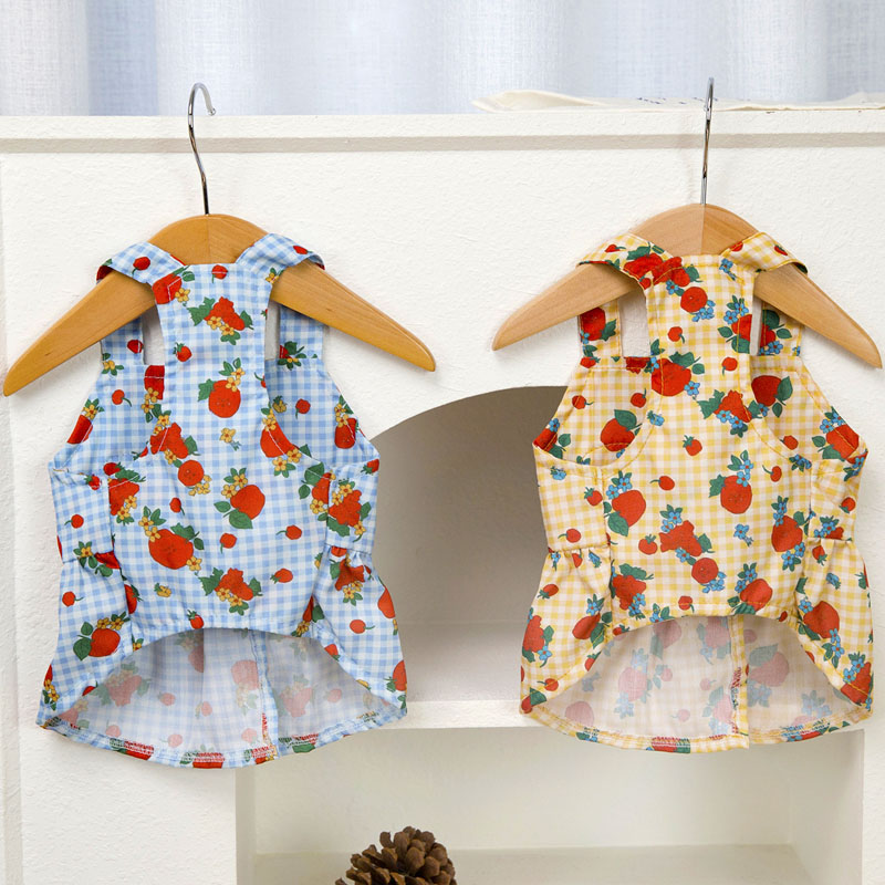 Zoete hondenkleding zomer blau - Yellow Summer Clothing recensie en prijs