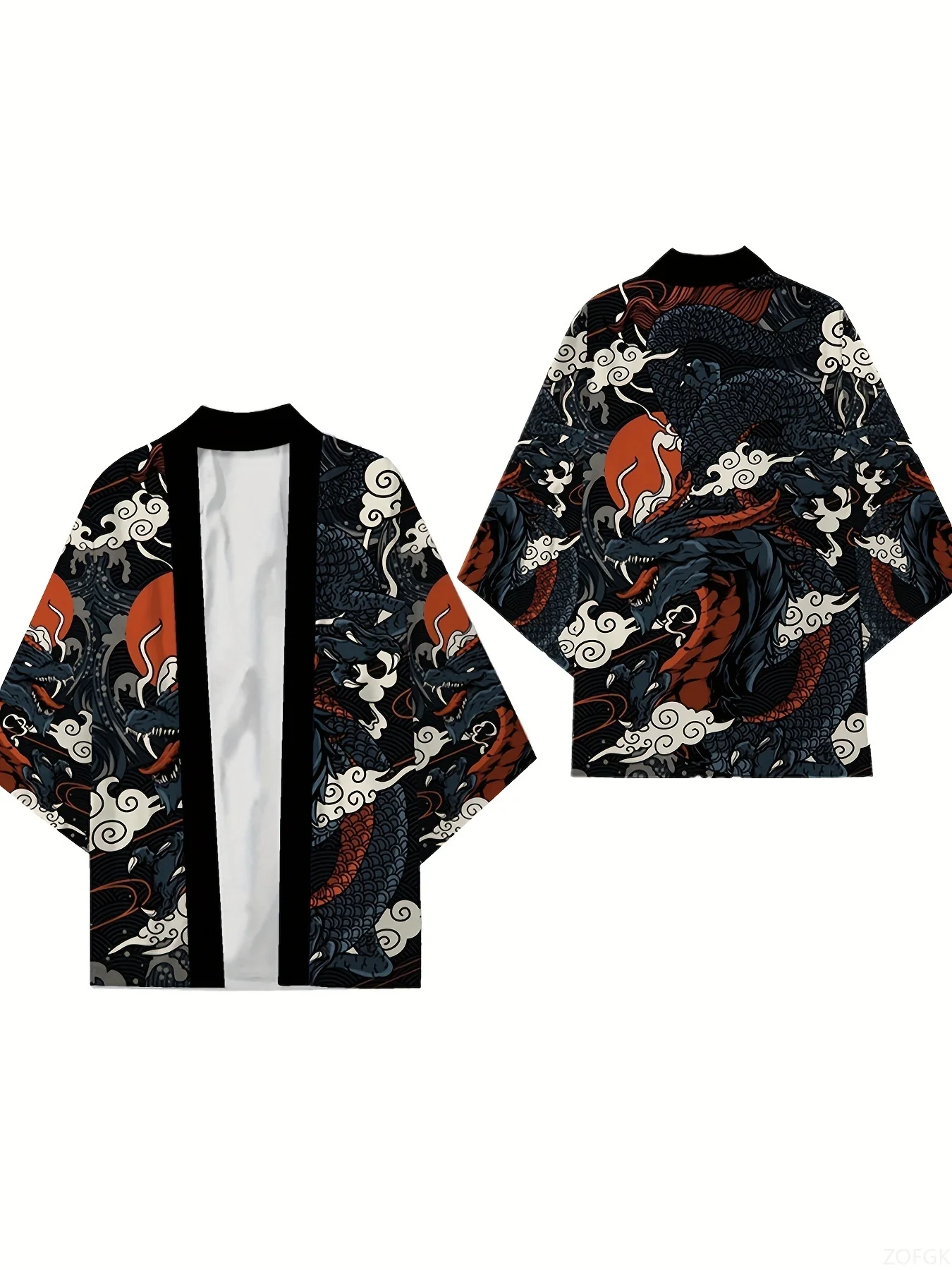 Unisex kimono 3d retro lange p - Summer Clothing Cartoon recensie en prijs
