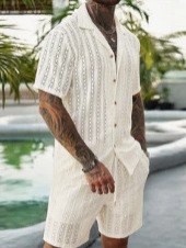 Heren gehaakte gebreide 2-deli - Summer Clothing Types recensie en prijs