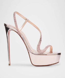 Metallic leren platform stilet - Summer Clothing Collection recensie en prijs