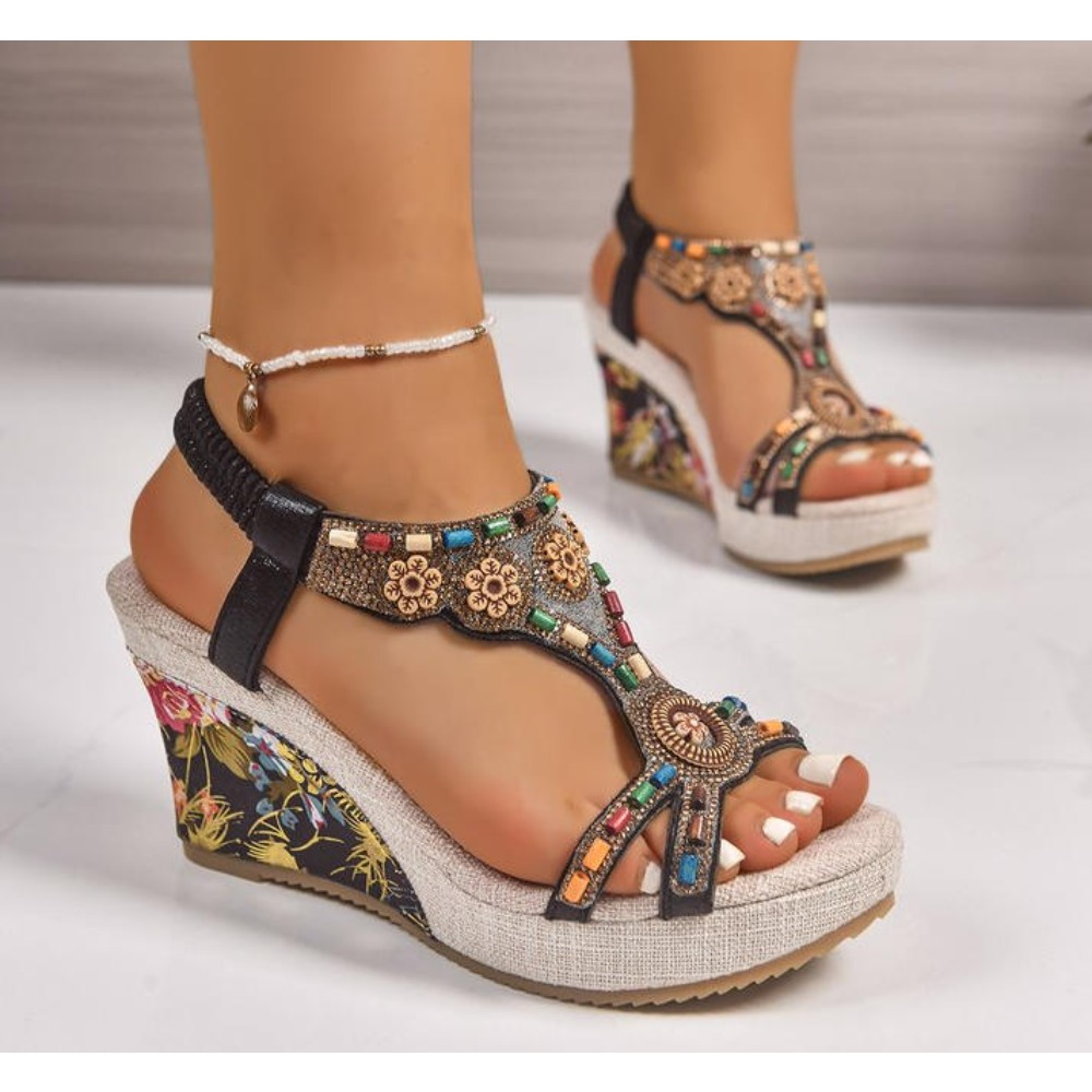 Dames lederen zomermode wedge  - Summer Clothing Collection recensie en prijs