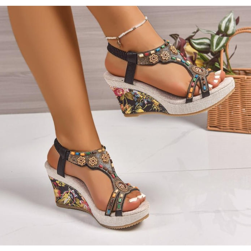 Dames lederen zomermode wedge  - Summer Clothing Collection recensie en prijs