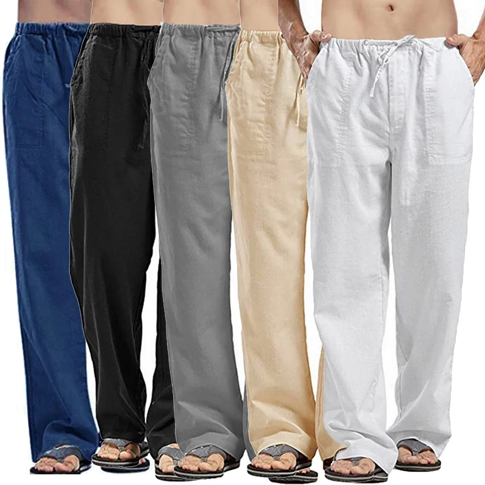 Casual broek voor heren, katoe - Summer Clothing Men Linen recensie en prijs