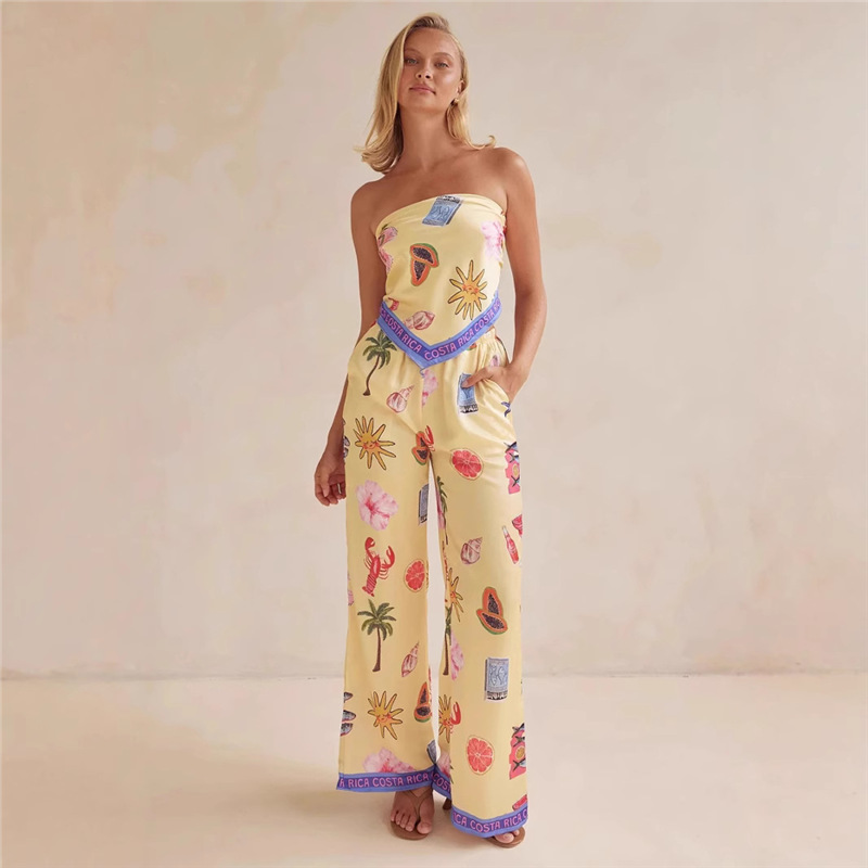 25 Zomer Nieuwe Mode Sexy Prin - Yellow Summer Clothing recensie en prijs