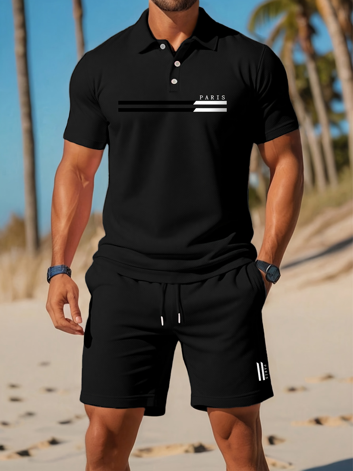 2026 Zomer Heren Polo Set - 3D - Summer Clothing Patterns recensie en prijs