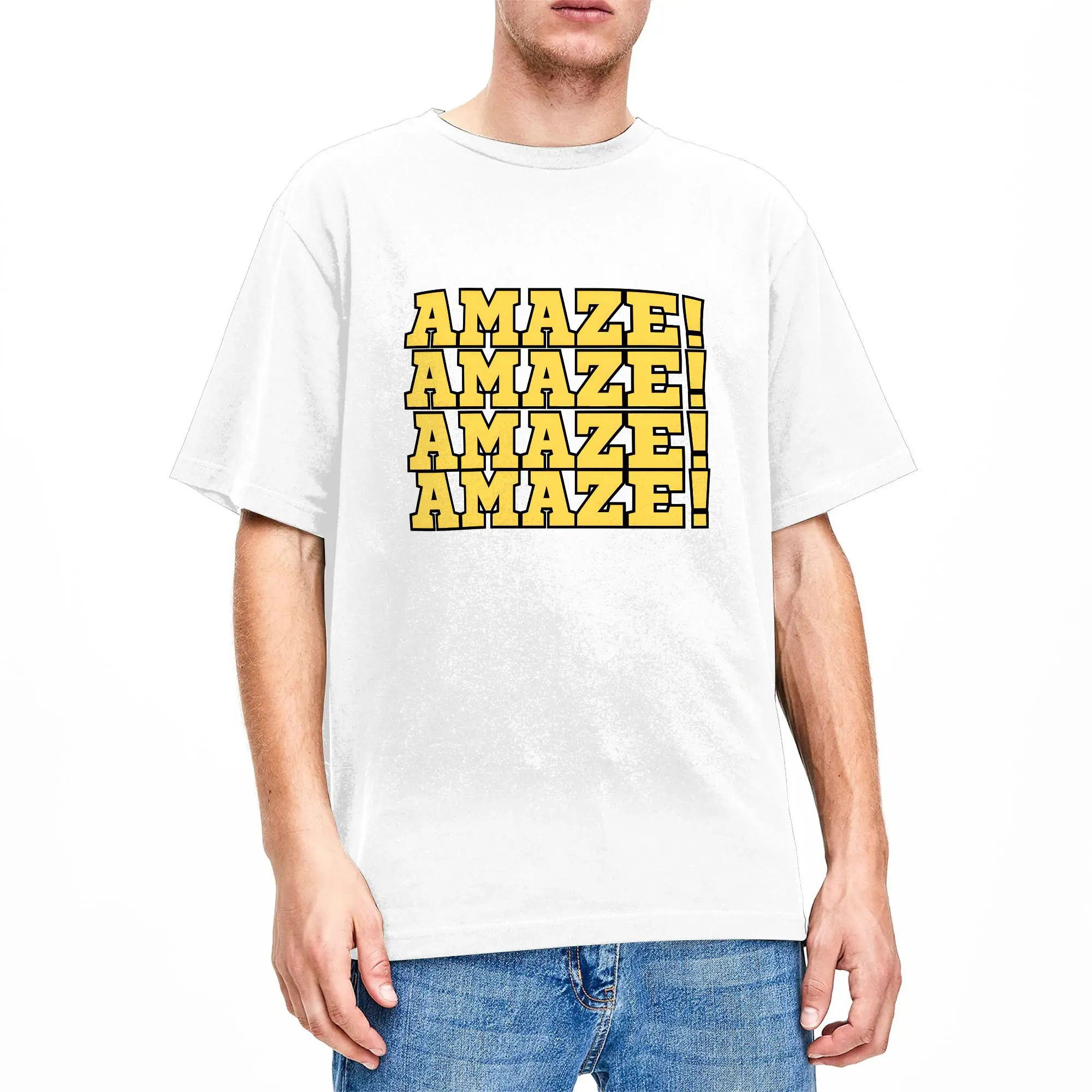 Heren T-shirts AMAZE Project H - Yellow Summer Clothing recensie en prijs