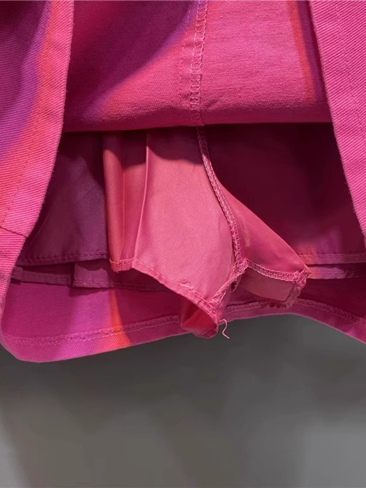 Roze Rode Split Denim Rok Hoge - Summer Rose Clothing recensie en prijs