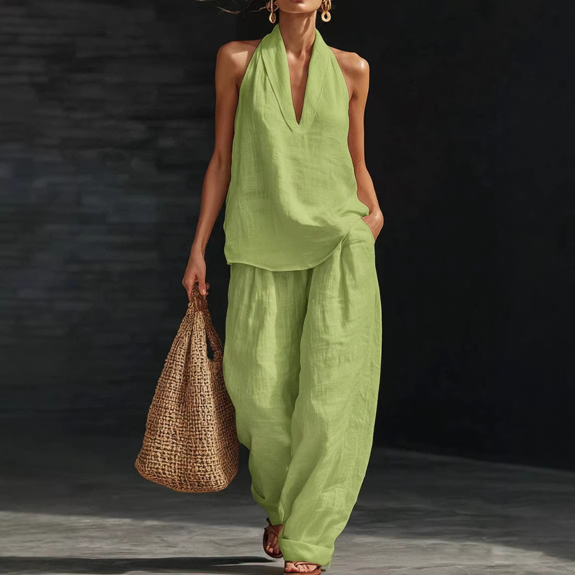 Zomer Retro Solid Katoen Linne - Summer Clothing Men Linen recensie en prijs