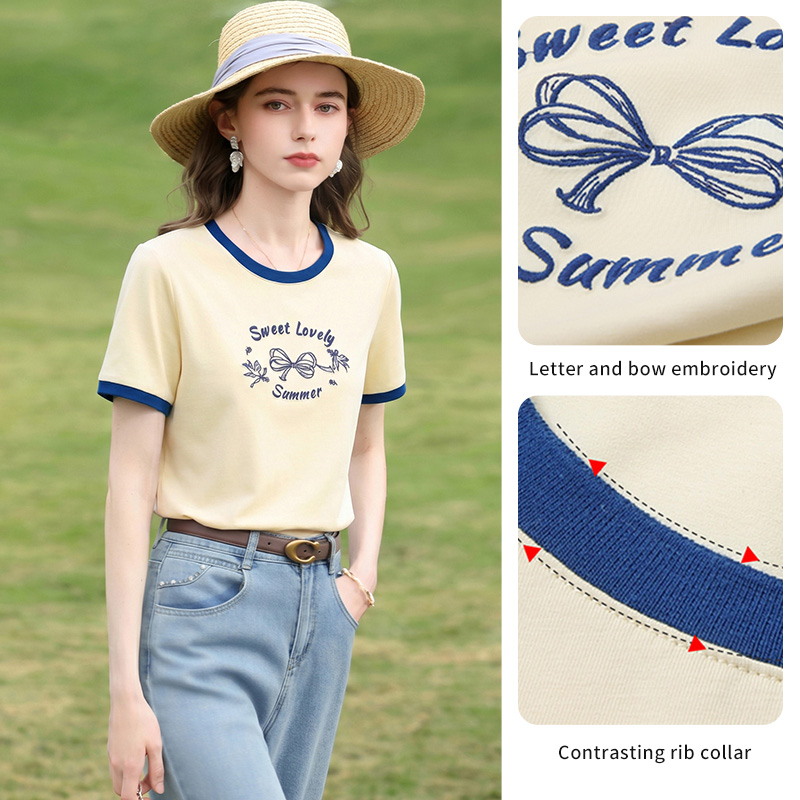 I BELIEVE YOU Geel Cool Letter - Yellow Summer Clothing recensie en prijs