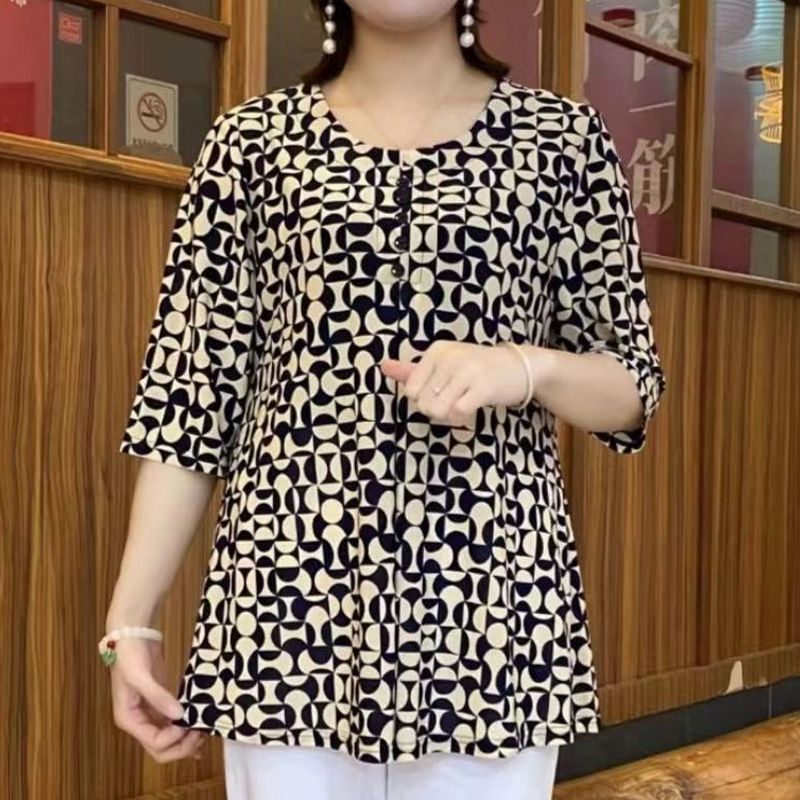 Vintage Bedrukt T-Shirt Casual - Summer Clothing For 60 Year Old Woman recensie en prijs