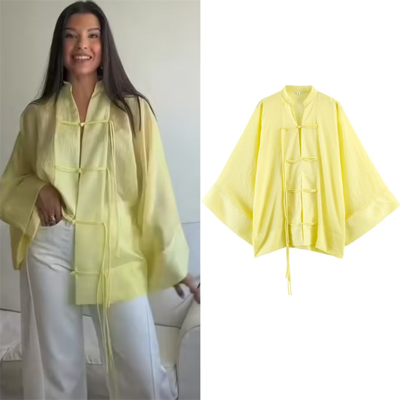 Damesblouse 2026 Zomer Nieuw G - Yellow Summer Clothing recensie en prijs