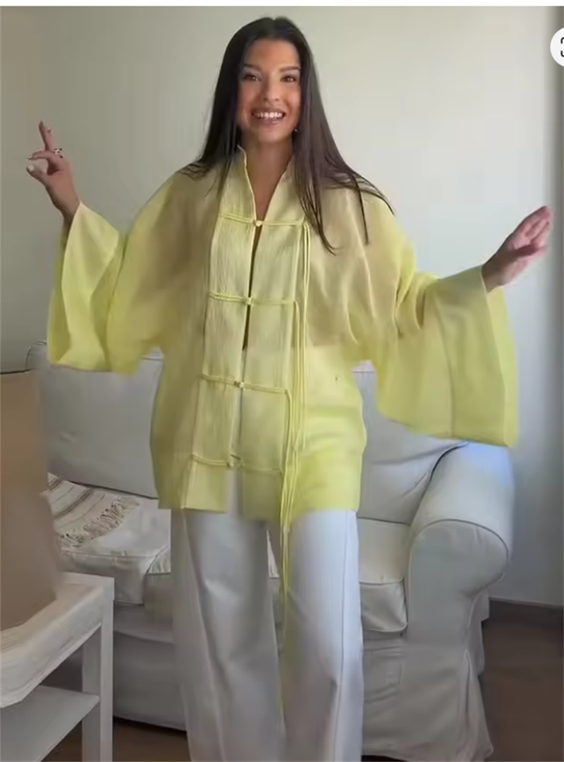 Damesblouse 2026 Zomer Nieuw G - Yellow Summer Clothing recensie en prijs