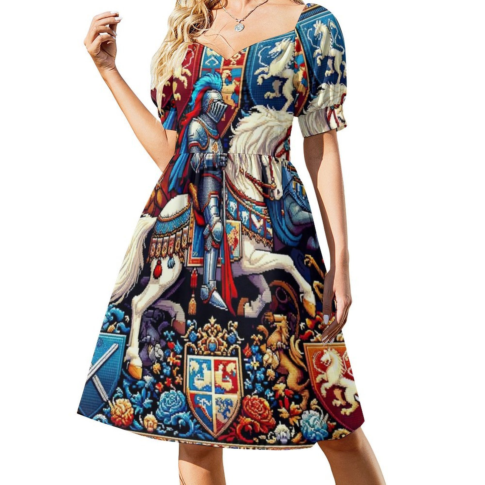 Naadloos patroon Knight Kingdo - Summer Clothing Patterns recensie en prijs