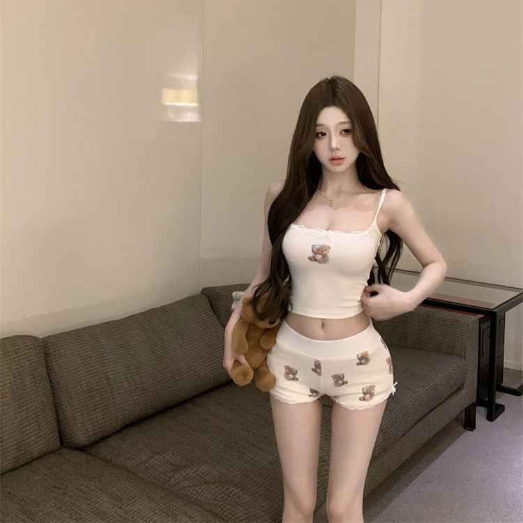 Tweedelige Set,Camis En Korte, - Summer Clothing Cartoon recensie en prijs