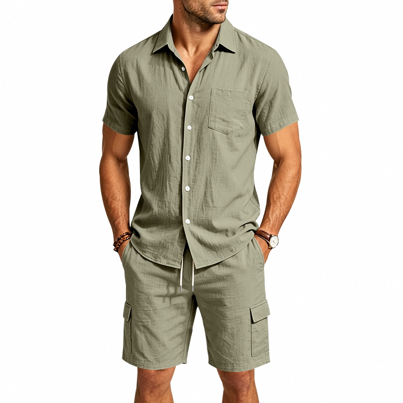 Heren zomer Amerikaans linnen  - Summer Clothing Men Linen recensie en prijs