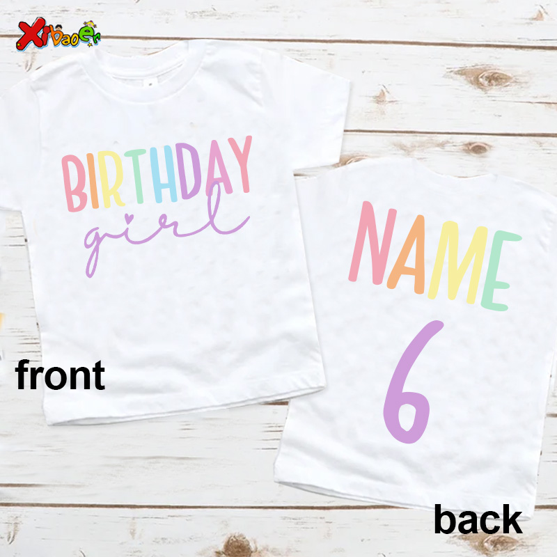 Verjaardag meisje T-shirt fees - Summer Clothing Name recensie en prijs