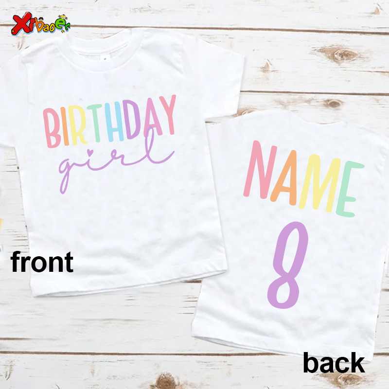 Verjaardag meisje T-shirt fees - Summer Clothing Name recensie en prijs