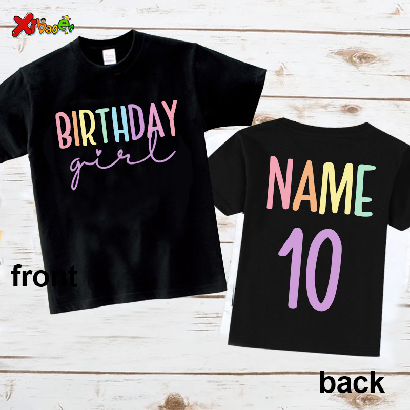 Verjaardag meisje T-shirt fees - Summer Clothing Name recensie en prijs
