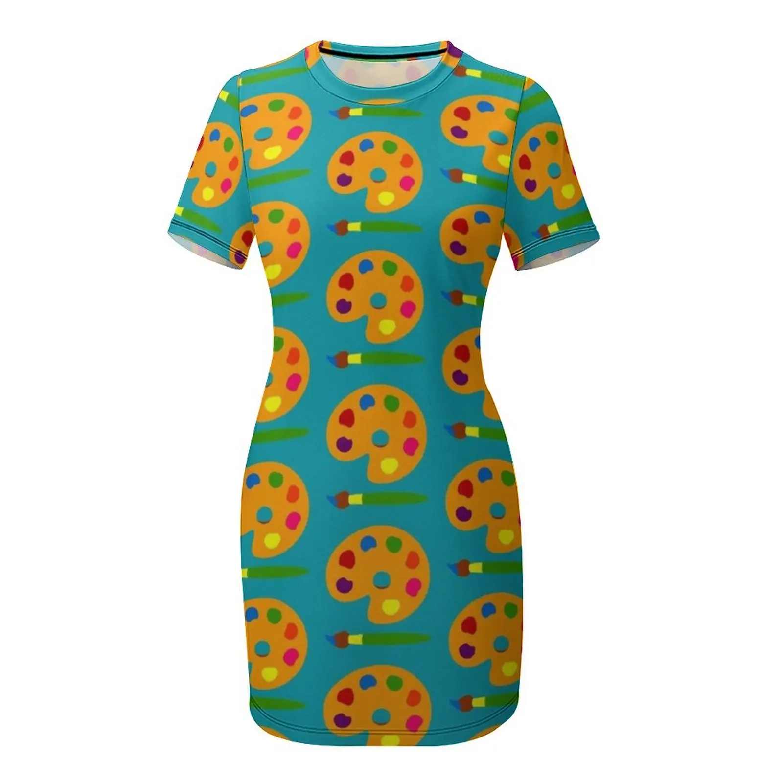 Kleurrijk verfpalette Jurk met - Summer Clothing Color Palette recensie en prijs
